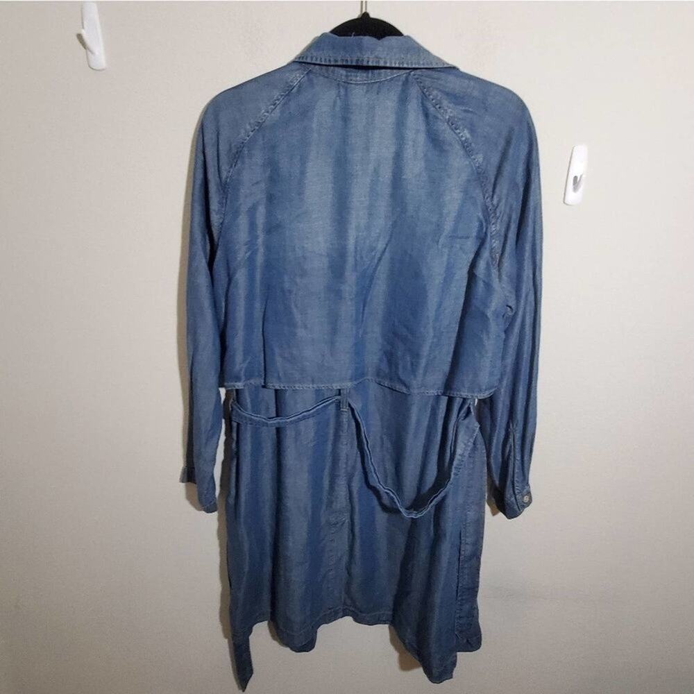 ANTHROPOLOGIE cloth & stone denim chambray duster coat size‎ medium new! - Picture 12 of 12